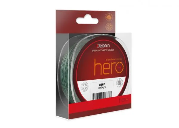 NextFish - Horgász webshop és horgászbolt - Delphin HERO zöld 117m-0,40mm 30,1kg fonott zsinór