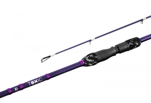 NextFish - Horgász webshop és horgászbolt - Delphin TOXIC 2G / 2 rész-213cm/5-25g  pergető horgászbot