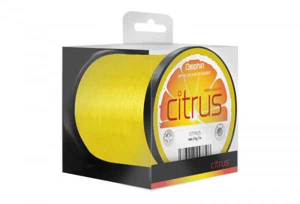 NextFish - Horgász webshop és horgászbolt - Delphin CITRUS monofil zsinór / sárga-0,35mm 19lbs 600m