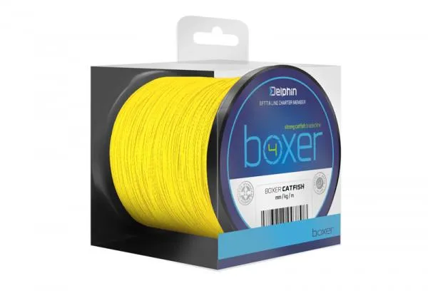 NextFish - Horgász webshop és horgászbolt - Delphin BOXER 4 / fluo sárga-0,50mm 41,70kg 150m nagyhalas zsinór