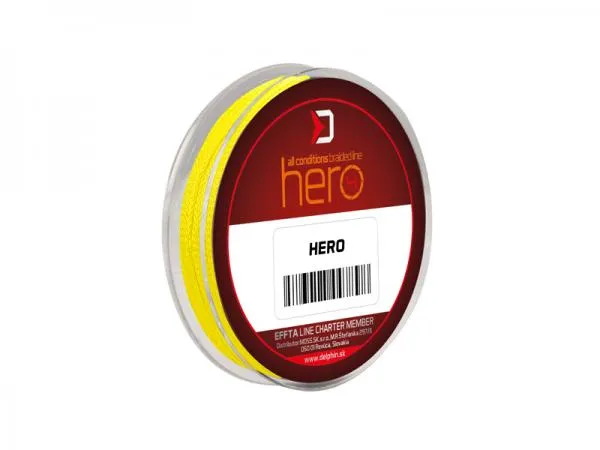 NextFish - Horgász webshop és horgászbolt - Delphin HERO 4 / fluo sárga-0,12mm 8,20kg 15m fonott előkezsinór