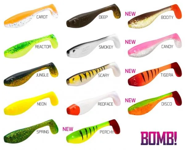 NextFish - Horgász webshop és horgászbolt - BOMB! Gumihal Fatty / 5db-10cm/PERCHY