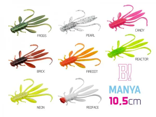 NextFish - Horgász webshop és horgászbolt - Delphin MANYA UVs nimfa / 5db-10.5cm/CANDY