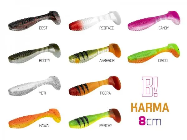 NextFish - Horgász webshop és horgászbolt - Gumihal Delphin KARMA UVs / 5db-8cm/CANDY