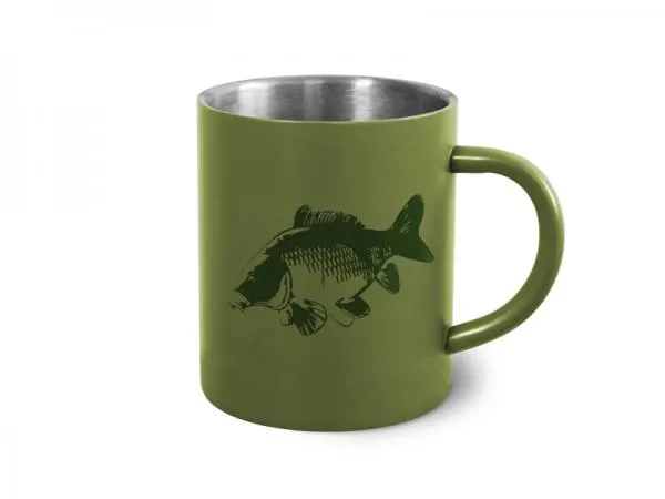 NextFish - Horgász webshop és horgászbolt - Delphin CARP rozsdamentes bögre-300ml