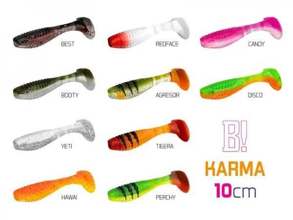 NextFish - Horgász webshop és horgászbolt - Gumihal Delphin KARMA UVs / 5db-10cm/TIGERA