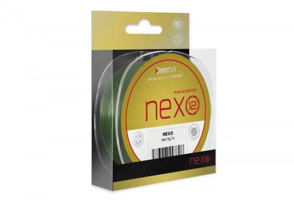 NextFish - Horgász webshop és horgászbolt - Delphin NEXO 12 / zöld-0,25mm 51,7lbs 130m fonott zsinór