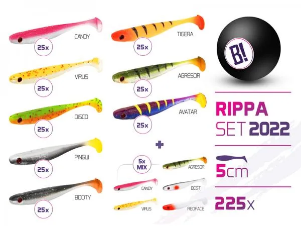 NextFish - Horgász webshop és horgászbolt - BOMB Rippa csali szett 2022 színek 5cm / 225ks-5cm