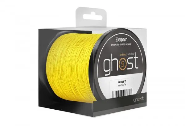 NextFish - Horgász webshop és horgászbolt - Delphin GHOST 4+1/ sárga-0,16mm 8,2kg 200m