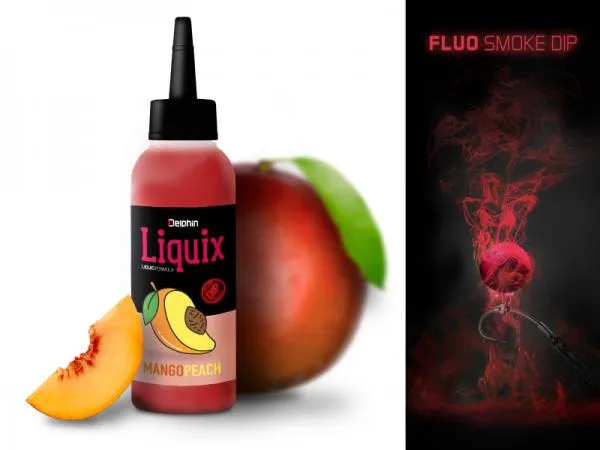 NextFish - Horgász webshop és horgászbolt - Fluo dip D SNAX LiquiX /100ml-Mangó-Barack