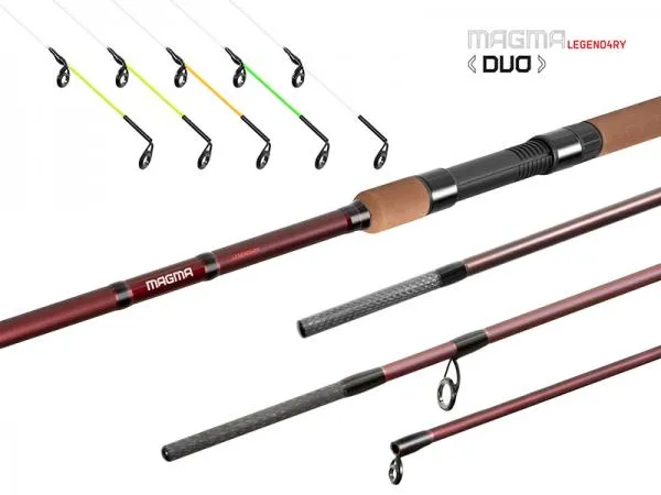 NextFish - Horgász webshop és horgászbolt - Delphin MAGMA LEGEND4RY Duo-320-360cm/100g/3rész feeder, picker horgászbot