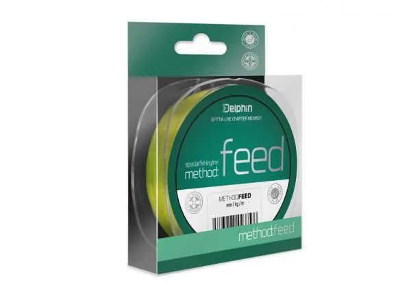 NextFish - Horgász webshop és horgászbolt - Delphin METHOD FEED monofil zsinór 500m/sárga-0,18mm 6,6lbs