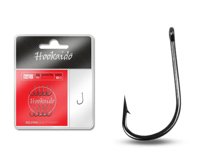 NextFish - Horgász webshop és horgászbolt - Horog Delphin HKD Feeder HALFER ring / 10+1db-BN/8