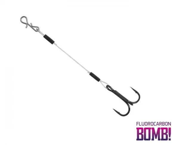 NextFish - Horgász webshop és horgászbolt - BOMB! Twisto RIGS Fluorocarbon / 3db-#6/8cm