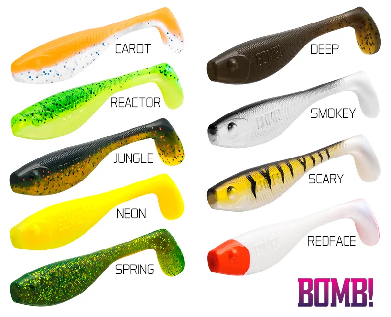 NextFish - Horgász webshop és horgászbolt - BOMB! Gumihal Fatty / 5db-10cm/CAROT