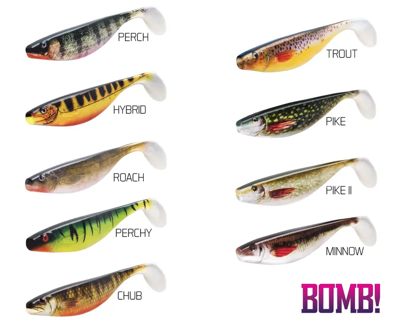 NextFish - Horgász webshop és horgászbolt - BOMB! Gumihal HYPNO / 3db-9cm/3D PERCH