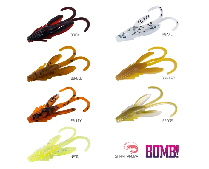 NextFish - Horgász webshop és horgászbolt - BOMB! Gumihal Nympha / 10db-2,5cm/BRICK