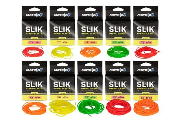 NextFish - Horgász webshop és horgászbolt - Matrix SLIK Elastic Size 6 - 8 (1.2mm) Orange rakósbot gumizás