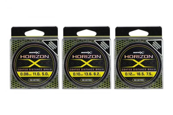 NextFish - Horgász webshop és horgászbolt - Matrix Horizon X Coated Braid 0.8mm Ø - 11.0lb / 5.0kg x150m