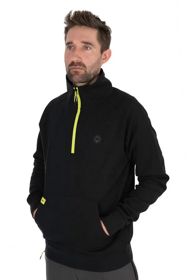 NextFish - Horgász webshop és horgászbolt - Matrix Black Edition ¼ Zip Sweater (Black / Lime) XXXL Pulóver