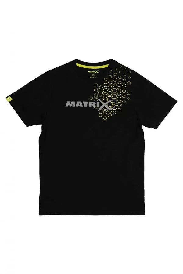 NextFish - Horgász webshop és horgászbolt - Matrix Hex Print T-Shirt (Black) Matrix Hex Print T-Shirt Black - S