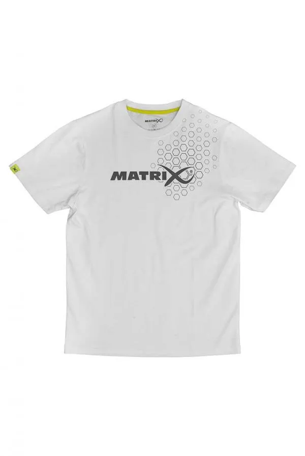 NextFish - Horgász webshop és horgászbolt - Matrix Hex Print T-Shirt (White) Matrix Hex Print T-Shirt White - M