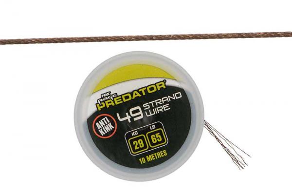 NextFish - Horgász webshop és horgászbolt - Fox Rage Predator 19 & 49-Strand Coated Steel Wire Fox Rage Predator 49-Strand Coated  Steel Wire 10m 40lb/18kg