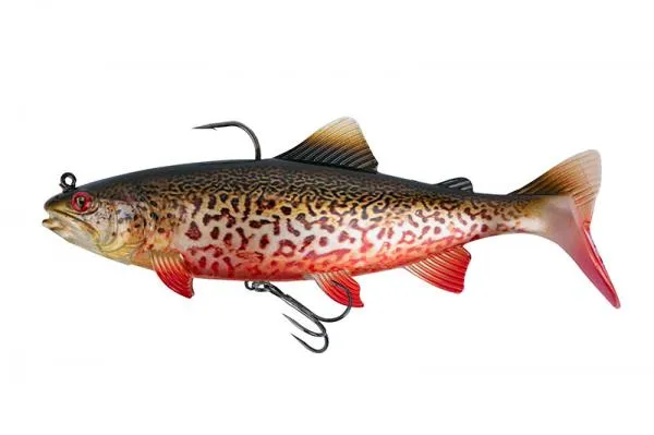 NextFish - Horgász webshop és horgászbolt - Fox Rage Replicant® Realistic Trout Replicant Trout Wobble 14cm/5.5in 55g Supernatural Golden Trout x 1pc gumicsali