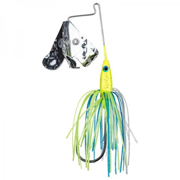 NextFish - Horgász webshop és horgászbolt - Strike King Tri-Wing Mini Buzz King Chartreuse Blue - 3.5g