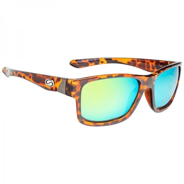 NextFish - Horgász webshop és horgászbolt - Strike King Pro Tortoiseshell Sunglasses SK Pro Sunglasses Shiny Tortoiseshell Frame Multi Layer Green Mirror Amber Base Lens