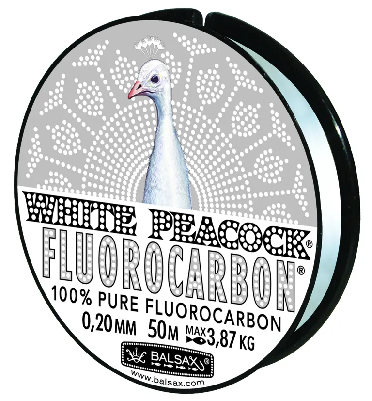 NextFish - Horgász webshop és horgászbolt - Balsax White Peacock 0,20mm/50m fluorcarbon zsinór