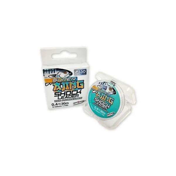 NextFish - Horgász webshop és horgászbolt - ASAF12 ASSO SUPER AJING SHOCK L. 30M 0,117 FLUOROCARBON ELŐKE ZSINÓR