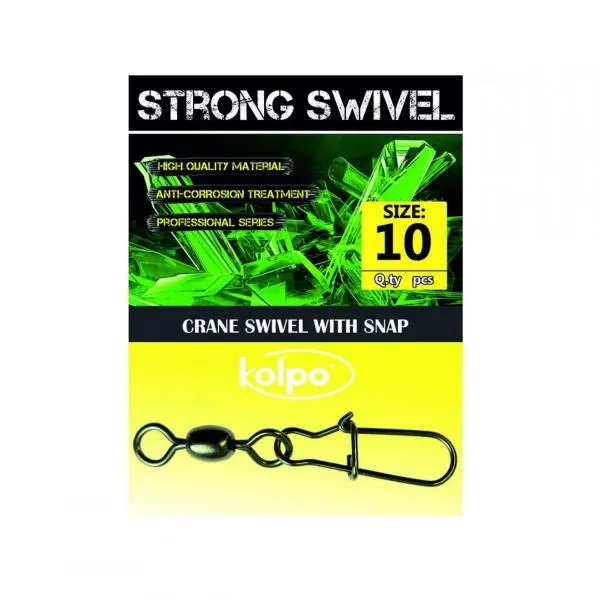 NextFish - Horgász webshop és horgászbolt - KOLPO ERŐS. FORGÓ+SNAP KAP. 5DB 2/35KG