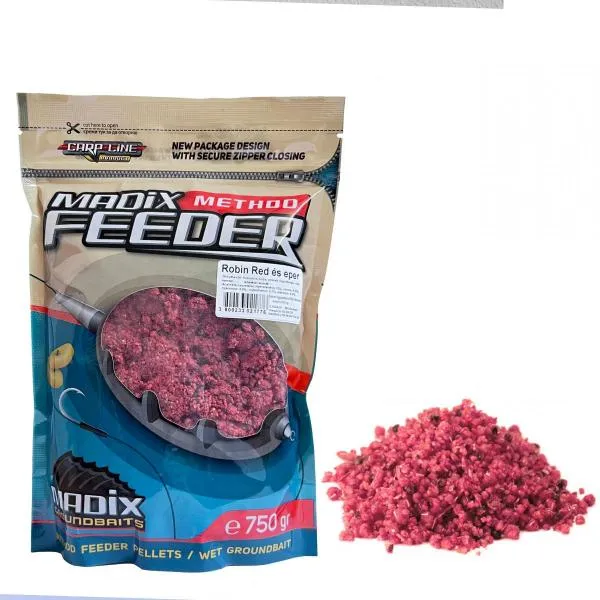 NextFish - Horgász webshop és horgászbolt - MADIX METHOD FEEDER ELŐREGYÚRT ROBIN RED&EPER 750G