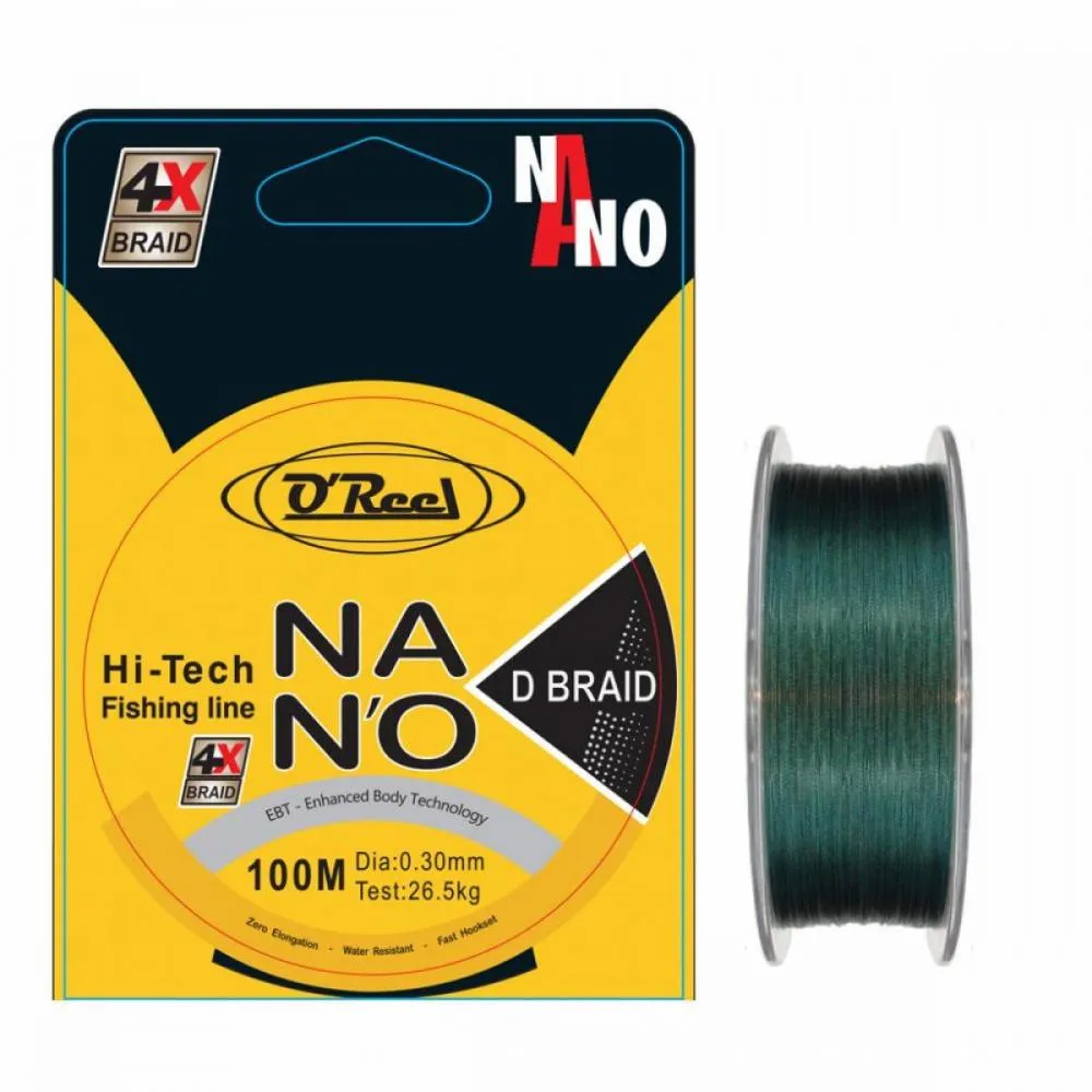 NextFish - Horgász webshop és horgászbolt - OR390118 OREEL NANO D BRAID 0,18mm 100M fonott zsinór