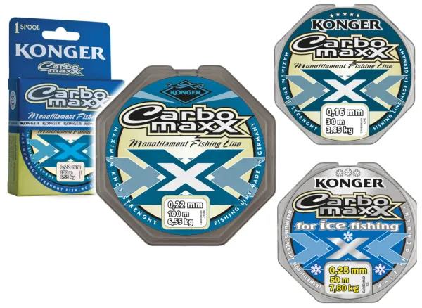 NextFish - Horgász webshop és horgászbolt - KONGER Carbomaxx 0.28mm/100m