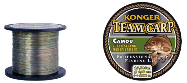 NextFish - Horgász webshop és horgászbolt - KONGER Team Carp Camou 0.25mm/1000m