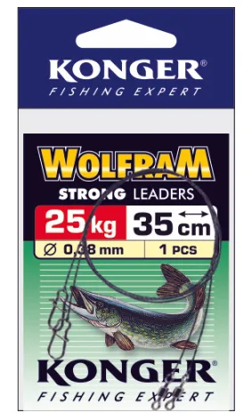 NextFish - Horgász webshop és horgászbolt - KONGER Strong Tungsten Leader 35cm 25kg