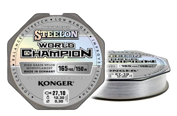 NextFish - Horgász webshop és horgászbolt - KONGER Steelon World Champion FC 0.30mm/150m