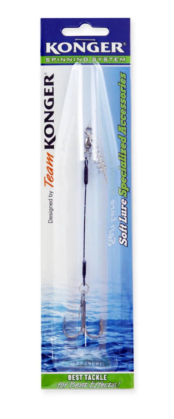 NextFish - Horgász webshop és horgászbolt - KONGER Swimbait System Single Stinger 1/0 9cm 27kg Spinning System