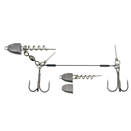 NextFish - Horgász webshop és horgászbolt - KONGER Swimbait System Double Stinger 2/0 12cm 27kg Weighted 5g Spinning System