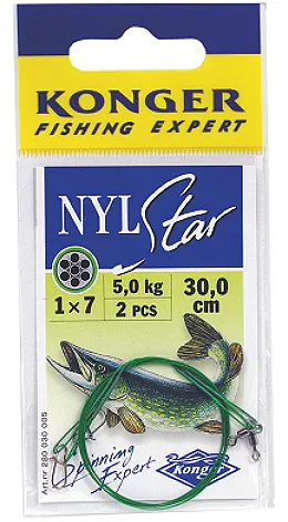 NextFish - Horgász webshop és horgászbolt - KONGER Unfitted Nylstar Leader 70cm 10kg