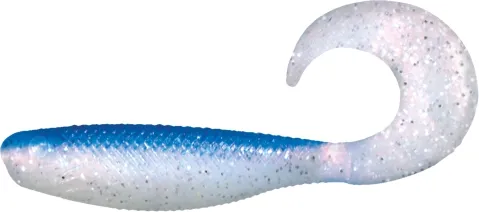 NextFish - Horgász webshop és horgászbolt - KONGER Shad Grub 6.4cm Blue pearl glitter