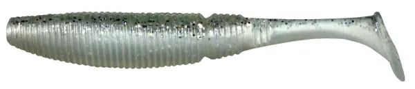 NextFish - Horgász webshop és horgászbolt - KONGER Power Grub 10cm Glitter silver