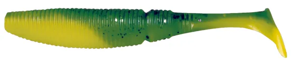 NextFish - Horgász webshop és horgászbolt - KONGER Power Grub 10cm Green hot lemon