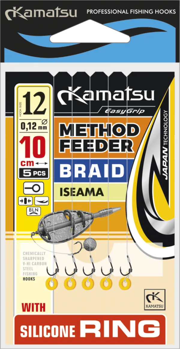 NextFish - Horgász webshop és horgászbolt - KAMATSU Method Feeder Braid Iseama 6 Silicone Ring