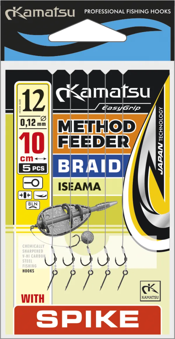 NextFish - Horgász webshop és horgászbolt - KAMATSU Method Feeder Braid Iseama 6 Spike