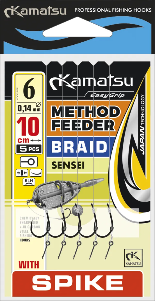 NextFish - Horgász webshop és horgászbolt - KAMATSU Method Feeder Braid Sensei 6 Spike