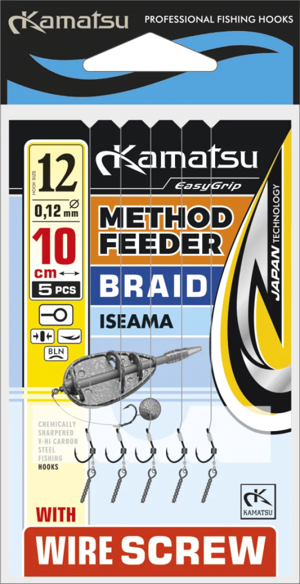 NextFish - Horgász webshop és horgászbolt - KAMATSU Method Feeder Braid Iseama 6 Wire Screw