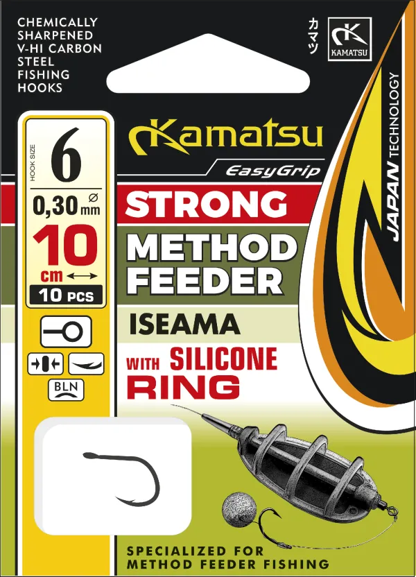 NextFish - Horgász webshop és horgászbolt - KAMATSU Method Feeder Strong Iseama 6 with Silicone Ring